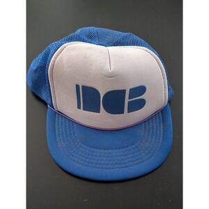 Vintage Trucker Hat Blue "DC or I N C B?" SNAPBACK OSFM